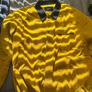 Fashion Nova Vibrant Yellow Jacket with Black Collar